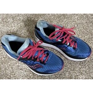 Saucony Triumph ISO 2 Women’s Size 7 Running Shoes Blue Pink EVERUN Sneakers